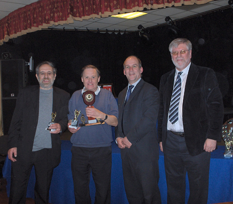 Dave Shaw and Ian Welham of Rasen with Mark Webb and Malcolm Towle 